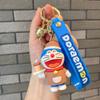 Vestir-up Jingle Gato Chaveiro Doraemon Requintado Silicone Doll Keychain Pendant Bag pendurado pequeno presente