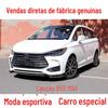 Adequado para modificação do lábio dianteiro do BYD Song Max, pá dianteira, pequeno wrap de contorno, canto, spoiler dianteiro, faixa anti-colisão anti-riscos do para-choque dianteiro