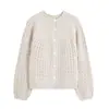 Fábrica de Ropa para Mujer Transfronteriza Venta al por Mayor Otoño 2026 Nuevo Estilo Europeo y Americano Versátil para Viajes al Trabajo Cardigan de Punto de Gama Alta Adelgazante