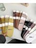 Meias finas Nayean para primavera e verão, retas, da Coreia do Sul, para mulheres, cor sólida, algodão penteado, sem costura no calcanhar, multicoloridas, meias para pais e filhos, meias femininas