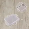 Caja Plástica Transparente Plana Caja de Empaque para Polvera Partes Accesorios de Herramientas de Ferretería Caja de Almacenamiento Caja con Tapa Caja de Cuchillas