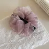 Nuevo Pinza de Plátano Francesa de Doble Capa con Organza y Pedrería Brillante, Pinza Giratoria Versátil y de Alta Gama para la Parte Posterior de la Cabeza