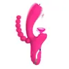 Vibrador AV Duplo com Duas Cabeças e Duas Vibrações Recarregável via USB Popular, Masturbador Poderoso para Ponto G, Vibrador de Brinquedo Sexual para Adultos