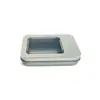 Caixa de Metal Retangular para Pen Drive USB no Atacado, Caixa de Embalagem para Produto Eletrônico com Tampa Articulada, Caixa de Metal com Tampa Articulada Fosca