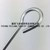 Suministros para exteriores de alta calidad al por mayor, accesorios para carpas de camping, anillo de aleación de aluminio, herrajes en forma de 9, clavo de tierra de 19 cm