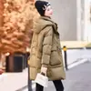 Moda de Invierno Chic Chaqueta de Algodón de Longitud Media para Mujer 2026 Nuevo Estilo Versión Coreana Petite Engrosada Cálida Chaqueta Acolchada de Algodón Ropa de Abrigo