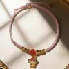 Festival del Bote del Dragón Pulsera de Hilo de Colores DIY Pulsera Tejida a Mano Pulsera Infantil Paz Zongzi Hilo Rojo Regalo Venta al por Mayor