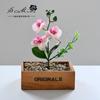 Flor falsa película de impresión 3D tacto pequeño Flor artificial Phalaenopsis planta verde artificial decoración de interiores fabricantes simulación planta verde