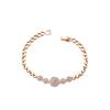 Pulsera de círculo de circón al por mayor transfronteriza para mujer, exquisita pulsera geométrica de temperamento de lujo francés de nicho, suministro en vivo