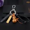 Doce Signos del Zodiaco Calabaza de Madera de Durazno con Llavero de Barra de Oro Hebilla de Cinturón de Cuero Colgante de la Suerte Zodiacal Regalo de Negocios