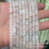 Cuentas cilíndricas de ágata de ojo de tigre de 6 x 10 mm, cuentas sueltas para pulseras, accesorios para manualidades