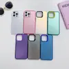 Funda de teléfono electroplateada IMD tres en uno color plata para SAM Samsung M35 5G cubierta protectora sensible al tacto tipo piel mate láser