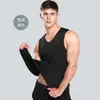 Camiseta sem costura de seda gelada para homens, estilo fino de verão para jovens, regata sem mangas para esportes e fitness, tendência no atacado