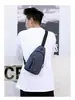 Bolsa de Peito Masculina Nova Moda Impermeável Nylon Transversal Masculina Casual Simples Bolsa de Ombro Bolsa de Armazenamento para Exterior
