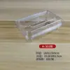Caixa de embalagem plástica transparente para bolo de pêssego caixa de embalagem para biscoito pão bolo caixa de embalagem plástica descartável PET para confeitaria
