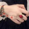 Punk Lace Wrist Vintage Gothic Acessórios Pulseira Lolita Mão Luvas Halloween Rosa Vermelho