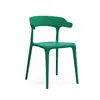 Silla de Entrenamiento Minimalista Nórdica con Marco de Acero Galvanizado en Forma de Lazo, Silla de Plástico Grueso Apilable Multicolor, Directo de Fábrica