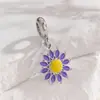 Pulsera de Primavera DIY Colgante Flor de Cerezo Margarita Encanto de Flor Dulce Accesorios para Collar Colgante Hecho a Mano Transfronterizo