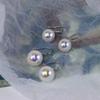 26 Modelos Nuevos de Perlas Akoya de Agua Salada, Perlas Mabe Genuinas de Múltiples Hilos, Aretes de Perlas con Tacones Altos de Plata Esterlina, Lujo Ligero, Elegantes y Sencillos