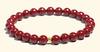 Pulsera Natural de Cinabrio Estilo Simple Personalizada Nueva para Mujer, Edición Conmemorativa del Zodiaco, Cuentas de Barro Púrpura, Cuentas de Vidrio al por Mayor