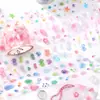 Fita PET Cortada com Faca Colorida Série Fragmentos Pequenos Estilo Coreano Estilo Desenho à Mão Decoração para Diário Colagem DIY