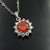 Colar de Girassol Estilo Coreano Clássico Luxo Leve Acessório Mais Vendido Primavera e Verão Decote Baixo Versátil Colorido Corrente para Clavícula com Diamantes Atacado em Estoque