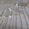 Diámetro Interior 18mmx35mmx1.2mm Cáscara Acrílica Rectangular Barra de Oro Barra de Plata Caja Caja Protectora de Plástico Transparente