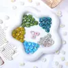 Color esmalte de color rayas de halo cuentas sueltas irregulares DIY pulsera de cuentas hecha a mano collar cadena de teléfono móvil accesorios material