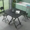 Mesa Plegable, Maletín y Mesa de Comedor Sencilla, Mesa de Comedor Pequeña, Puesto, Mesa Redonda, Mesa Cuadrada para Comer, Mesa y Sillas de Ocio Plegables