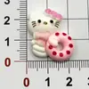 Anillo de Natación Dulce Estilo Coreano Serie de Gatos Parches de Resina Diademas para Niños Imanes para Refrigerador Fundas para Teléfono DIY para Zapatos Crocs
