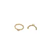 Artesanía Chapada en Oro de 24 Quilates, Popular en Xiaohongshu, Anillo Nudo de Bambú con Diamantes, Simbolizando Crecimiento Continuo y Buena Suerte, Diseño Minimalista