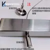 Estante de Exhibición para Tienda de Ropa Montado en Pared Acero Inoxidable Cepillado Colgador Tubo Cuadrado Barra para Ropa Exhibición de Ropa para Mujer Estante Colgante de Techo