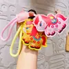 Llavero del Año del Caballo Colgante de Cuero para Riqueza Instantánea, Estilo Chino de Moda Zodiaco Creativo Pequeño Regalo, Decoración para Llavero de Coche Venta al por Mayor