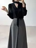 Los tamaños se han actualizado. Conjunto de top chic coreano estilo francés con cuello en V y cintas + falda plisada de cintura alta para mujer