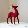 Decoraciones de Navidad, adornos de Navidad rojos aterciopelados, bolas de Navidad rojas aterciopeladas, decoraciones rojas para árbol de Navidad