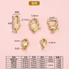 Prata Esterlina S925 Fecho de Mola Fecho Retangular DIY Feito à Mão Colar Pulseira Acessórios de Joia Conector Fecho Lagosta