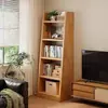 Estantería de madera maciza, estante de almacenamiento de pie, estante de almacenamiento en forma de escalera, estante de almacenamiento de pared, estantería para el hogar, armario de almacenamiento simple, estantería