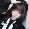 Peruca japonesa e coreana feminina franja alinhada cabelo longo liso coreano cabelo na clavícula fibra química touca feminina celebridade da internet recomenda atacado de fábrica