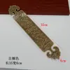 Antigüedad China Latón Puro Protectores de Esquina de Barra Recta Caja de Joyería Gabinete de Madera de Alcanfor Soportes de Esquina Decorativos de Cobre Protectores de Esquina Flores de Esquina