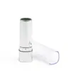 Tubo de lápiz labial cuadrado cosmético, moldeado por inyección, tubo vacío, plata brillante, botella de bálsamo labial LG018, material de embalaje de carcasa de lápiz labial de plástico