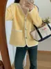 2025 Nuevo Otoño Estilo Corto Estilo Chanel Top de Terciopelo de Visón Cárdigan de Punto Suéter Holgado de Manga Larga Abrigo para Mujer Tendencia