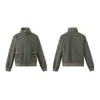 CHAQUETA DE TRABAJO PARCHEADA DE CORDUROY RESISTENTE LAVADO LIGERO VINTAGE SELECCIÓN DEL PERSONAL PARA HOMBRES Y MUJERES ABRIGO DE CORTE HOLGADO W341