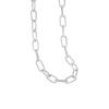 076 Estilo Coreano Ins Diseño de Nicho Sentido de Diseño Estilo Frío Cadena de Texto Gargantilla Clavícula Collar de Plata de Ley S925 para Mujeres