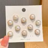 Collar Anti-Luz Botón Artefacto Broche de Perla Invisible Pin para Mujer Fijo Ropa Ramillete Camisa Botón del Pecho