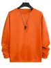 Sudadera de Color Caramelo, Corte Holgado, Color Sólido, Adecuada para Primavera, Otoño e Invierno, Unisex, Felpa Larga y Gruesa, Top Multifuncional, Camiseta Deportiva