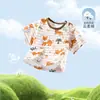 Camiseta de manga corta de verano para bebé Top de verano para niño Camiseta fina de manga corta para bebé Ropa holgada de verano para niños Ropa para niños