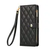 Adequado para Capa de Celular Apple 17 Transversal Pequena Estilo Chanel com Múltiplos Zíperes para iPhone Air/16E com Porta-Cartões