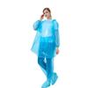 Impermeable Desechable con Pantalón de Lluvia Grueso Separado, Portátil, Cubre Pies, Impermeable, Protección para Lluvia Fuerte, Ciclismo al Aire Libre, Viajes, Pe Venta al por Mayor