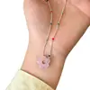 ¡Flores Arcoíris! Collar de Flor de Dopamina con Cuentas para Mujer, Diseño de Nicho, Exquisita Cadena para Clavícula, Impresionante Accesorio