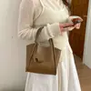 Bolsa Cesta de Mano para Verduras de Textura Simple, Estilo Nuevo Primavera 2026, Bolso Cruzado de Hombro Casual de Moda para Mujer